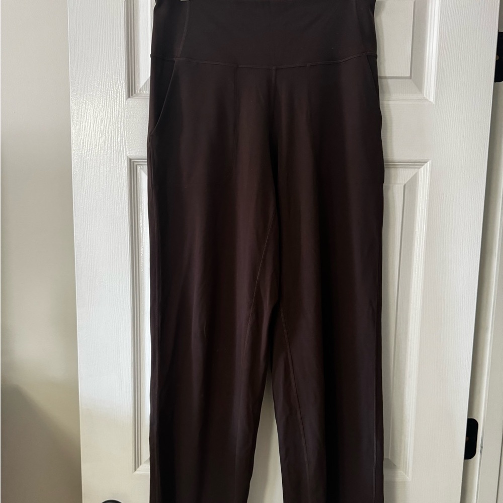lululemon athletica Women's Wide-Leg Pants in Dark Brown - Picture 8 of 12